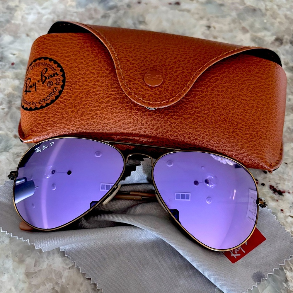 Ray Bans Aviator Polarized Sunglasses